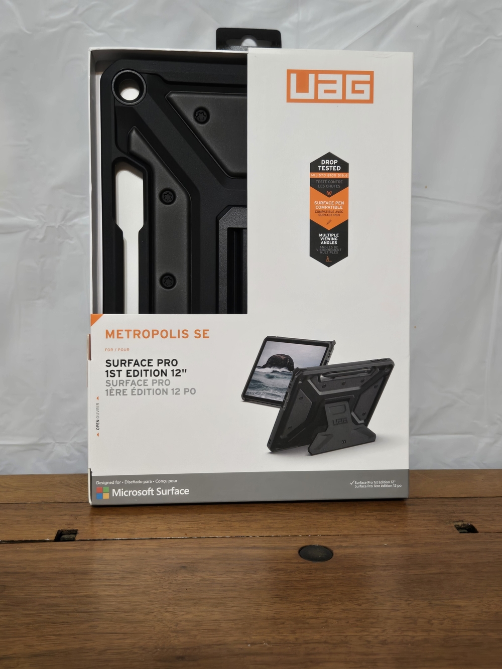 Urban Armor Gear Metropolis SE Black Rugged Case for Surface Pro 12"